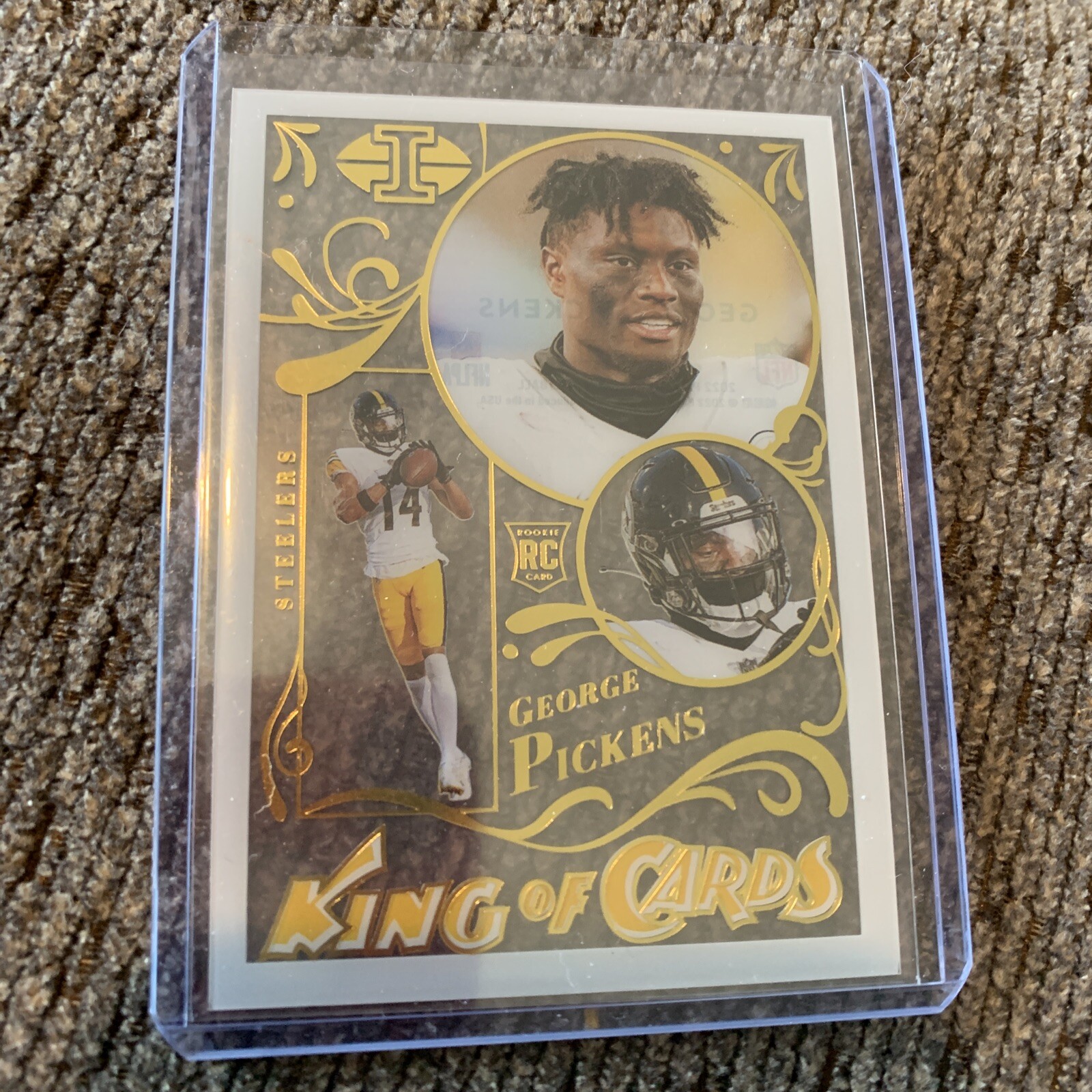 2022 Panini Illusions GEORGE PICKENS #KC-19 King of Cards RC STEELERS