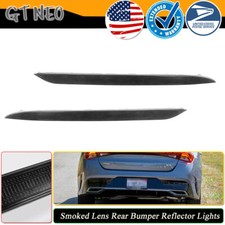 2x Smoke Black Rear Bumper Lamp Tail Reflectors For Kia K5 2021-2023 Without GT