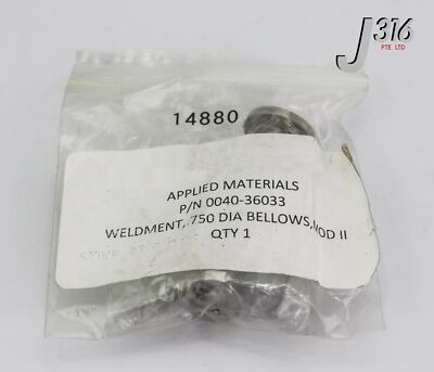 MAY 様 14880 APPLIED MATERIALS WELDMENT,.750 DIA BELLOWS,MOD II (NEW