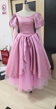 Adult The Little Mermaid Princess Ariel pink gown tulle Dress costume cosplay