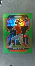 2022 Panini Prizm Tier II Lime Green Prizm #128 Jesse Winker Reds #