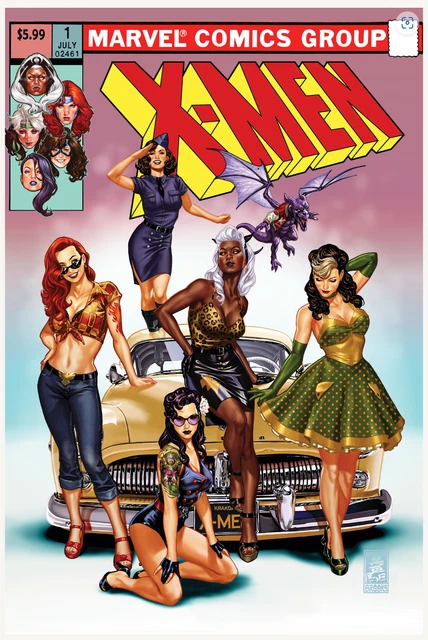 X-MEN #1 BROOKS' (RED LOGO) SDCC 2024 VARIANT COVER B SIG BY MARK BROOKS W/COA