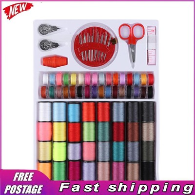 100Pcs 64 Rolls Machine Thread Spools and Sewing Bobbins Sewing Kit
