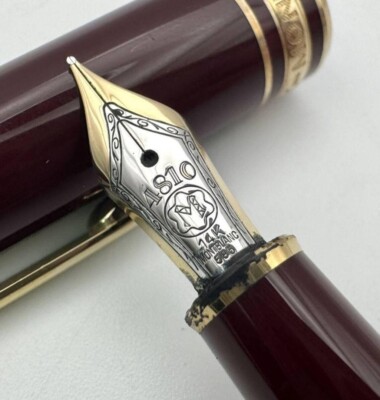 MONTBLANK Meister Stuck 4810 14K Bordeaux one item only From JAPAN