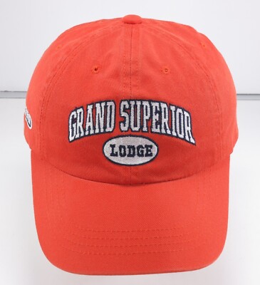 Grand Superior Lodge Hat cap orange strapback great lake Minnesota north shore