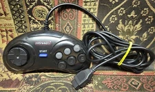 Retro-Bit Sega Genesis Controller 6-Button Arcade Pad - Black