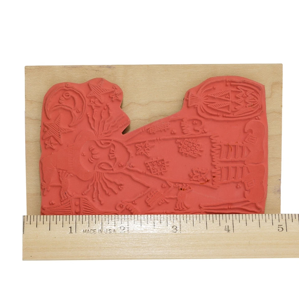 Whipper Snapper Designs - Halloween Witch A022 - Wood Mount Rubber Stamp - Image 4 of 4