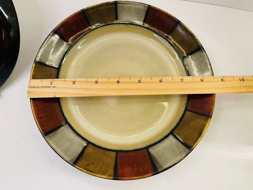4 Pfaltzgraff Taos Salad Plates Brown Gold Tan 8 5/8" - Picture 5 of 5