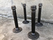 Lot Of 4 3/4" x 12" Deep Industrial Pipe wall Bracket,Floating, Rustic Shelf