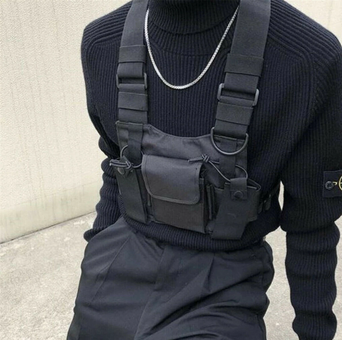 Tactical Chest Bag New Fashion Bullet Hip-Hop Vest Chest Rig Bags Oxford  Cloth Unisex Women Waist Pack Streetwear Belt Pouch Bag