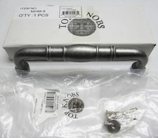 NEW Top Knobs NORMANDY 8" c-c HANDLE APPLIANCE DOOR PULL, Pewter Finish