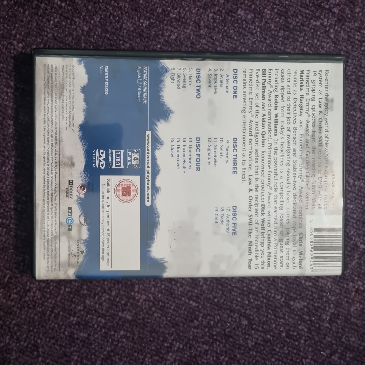 Law And Order Special Victims Unit Series Complete (DVD, 2009)