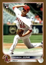 2022 Topps Janson Junk #594 Gold Los Angeles Angels 4T2C
