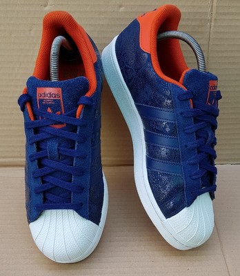 blue adidas superstar trainers