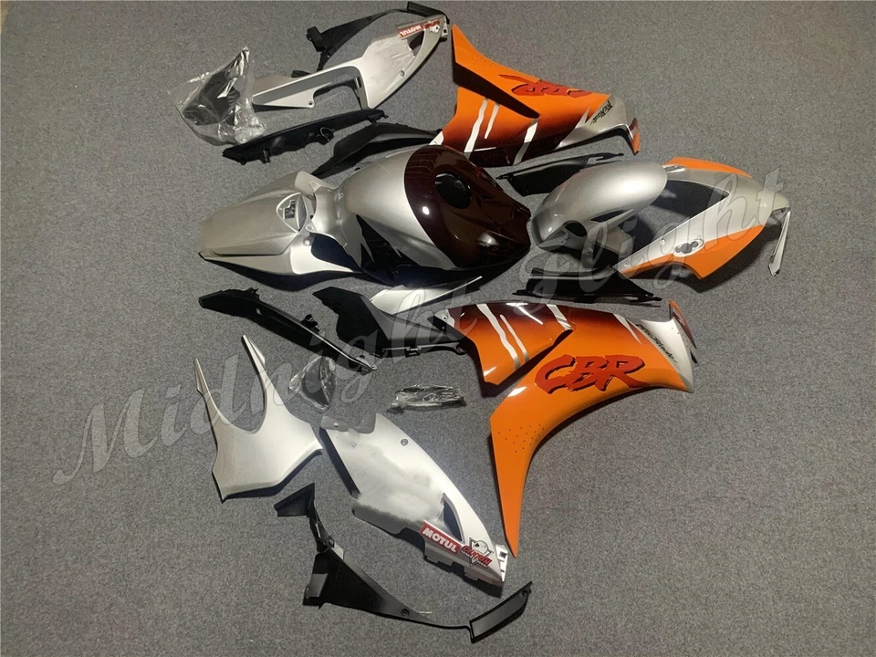 Orange Silver Black Fairing Kit for 2012-2016 Honda CBR1000RR ABS Injection Body Foto 3 de 4