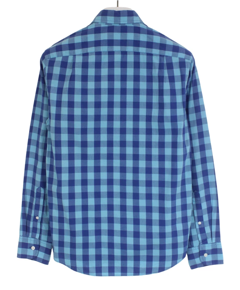 J.CREW Chemise Slim Homme SMALL Boutons Col Boutonné Poche Bleu Coton - Photo 2/4