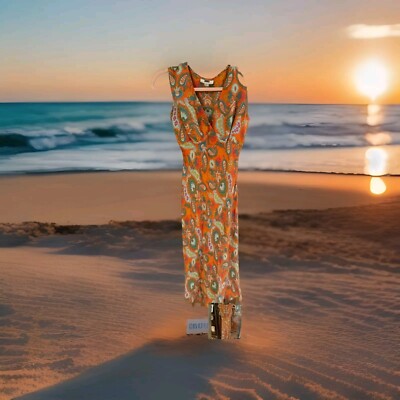 open lace back dress 1970s Pink & Orange DVF Silk Wrap Dress  Shrimpton Couture