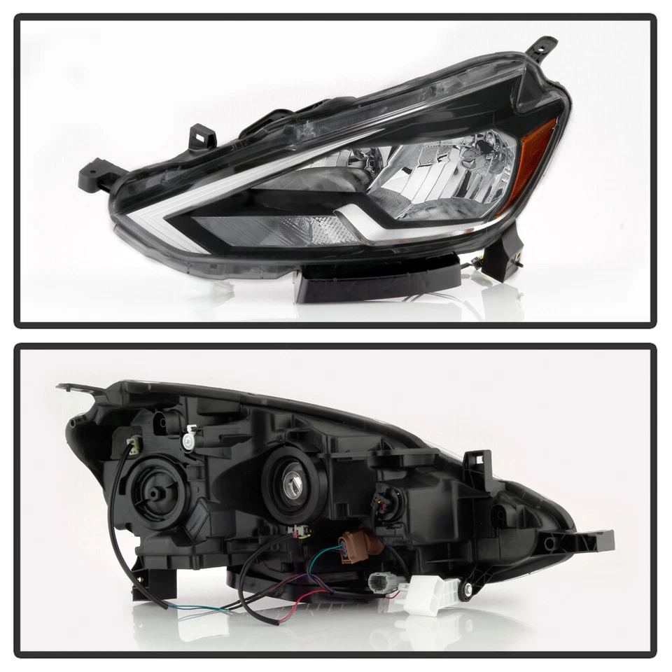 For 2016-2019 Nissan Sentra Halogen Type Headlights Headlamps w/ Bulb Left+Right - Image 2 of 4
