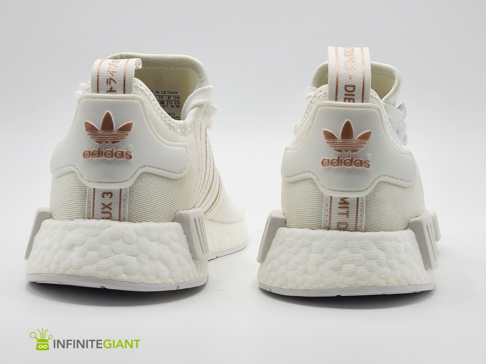 adidas NMD R1 White Rose Gold Metallic 
