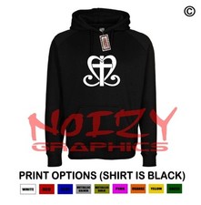 Cross Heart Cute Christian Hoodie Black Sweatshirt Jesus Religious Worship Faith
