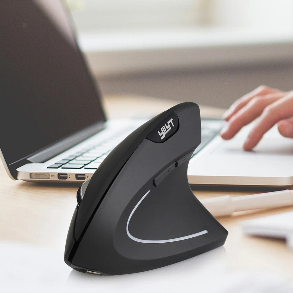 Gazechimp ABS Wireless Vertical Mouse Ergonomic Desktop Mouse for Office Home - Image 2 of 4