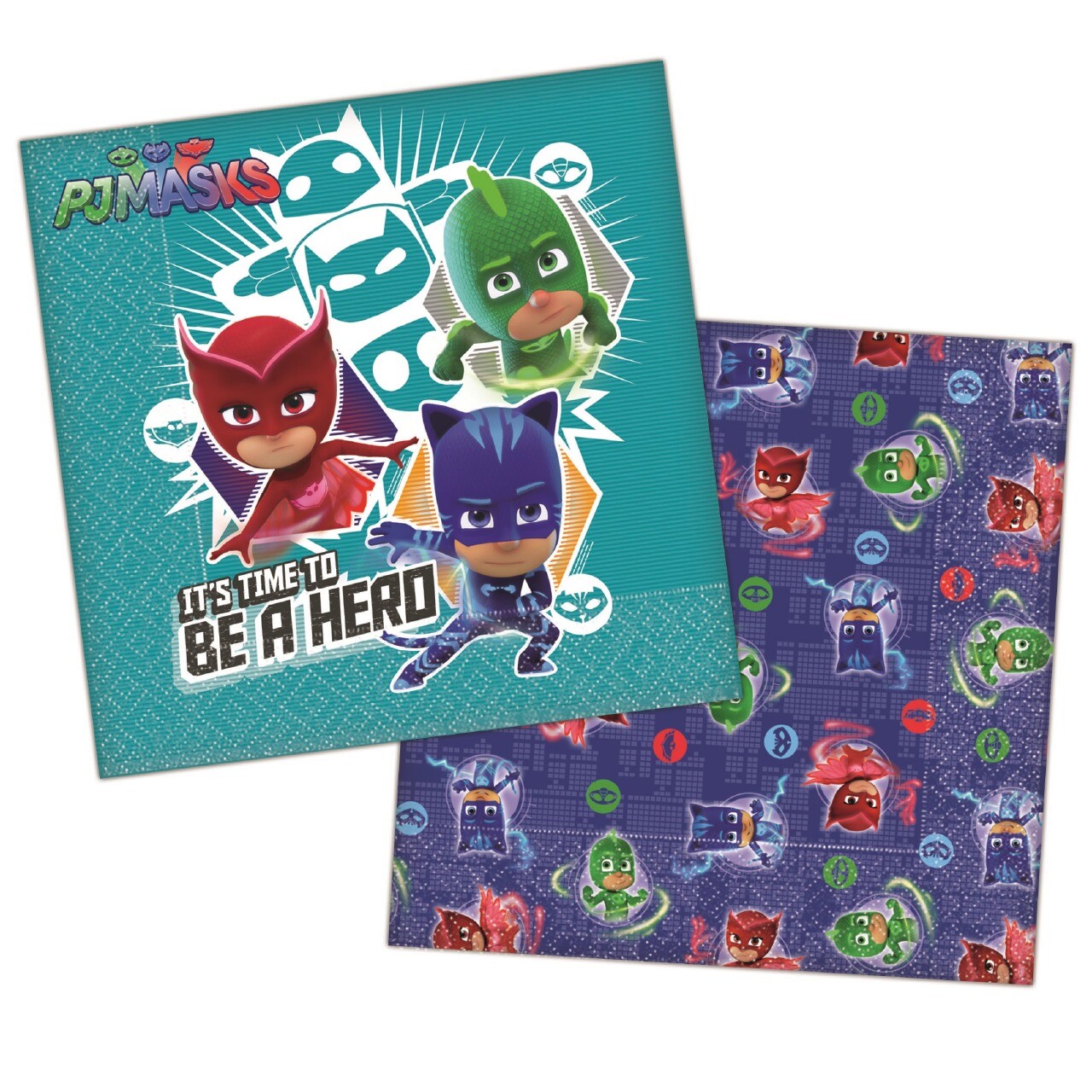 PJ Masks 16 Confezione Carta Tovagliolo Festa Tovaglioli 2 Strato