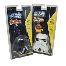 VINTAGE 1996 STAR WARS MIX MATCH WALKIE TALKIES DARTH VADER STORMTROOPER NEW