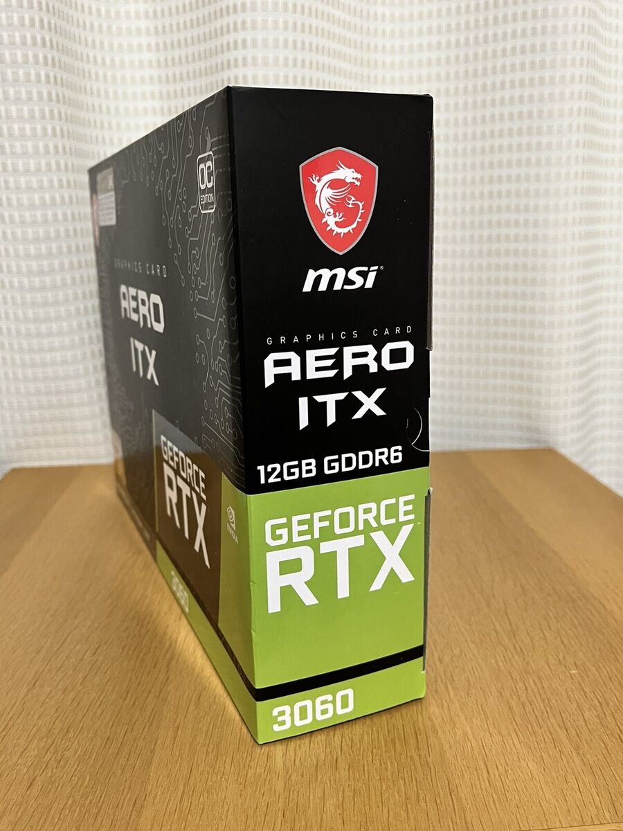 MSI GeForce RTX 3060 AERO ITX 12G OC LHR GDDR6 Graphics Card MSI GeForce RTX 3060 AERO ITX 12G OC LHR GDDR6 Graphics Card