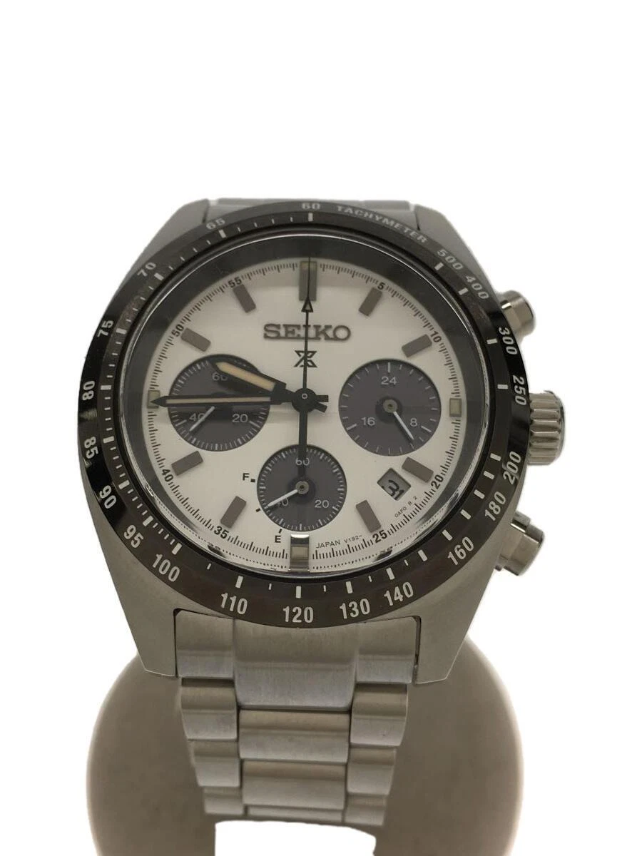 SEIKO Solar Analog Stainless V192 0AF0 PROSPEX SPEEDTIMER 965229