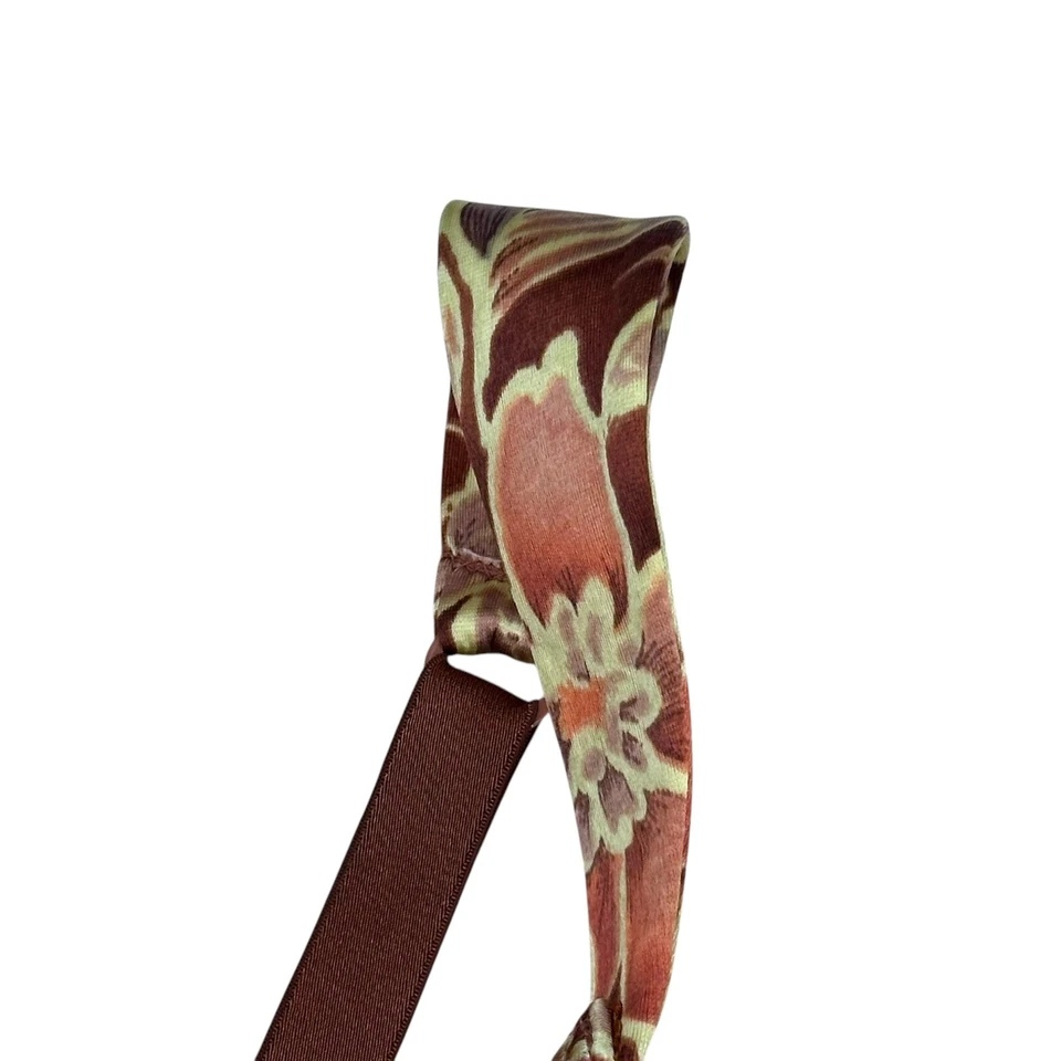 Винтажный Victoria's Secret второй кожи атласный бюстгальтер на косточках 38C цветочный новый с Ярлыками - Изображение 2 из 4