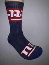 NEW YORK GIANTS NFL FOOTBALL JERSEY LOGO FIRST STRING CREW LENGTH SOCKS LARGE