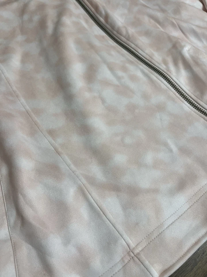 Chaqueta para mujer Haute Hippie Tribe estampada rosa tie-dye talla grande 3x  Foto 2 de 4