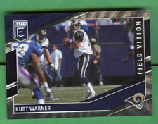 KURT WARNER 2022 ELITE FOOTBALL FIELD VISION INSERT /349 LOS ANGELES RAMS