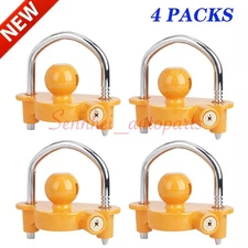 4Pack Trailer Lock Universal Adjustable Heavy-Duty Towing Hitch Lock Couple..