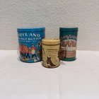 Vintage Replica Tin Lot Toyland Peanut Butter Home Savings Bank Sears 1906