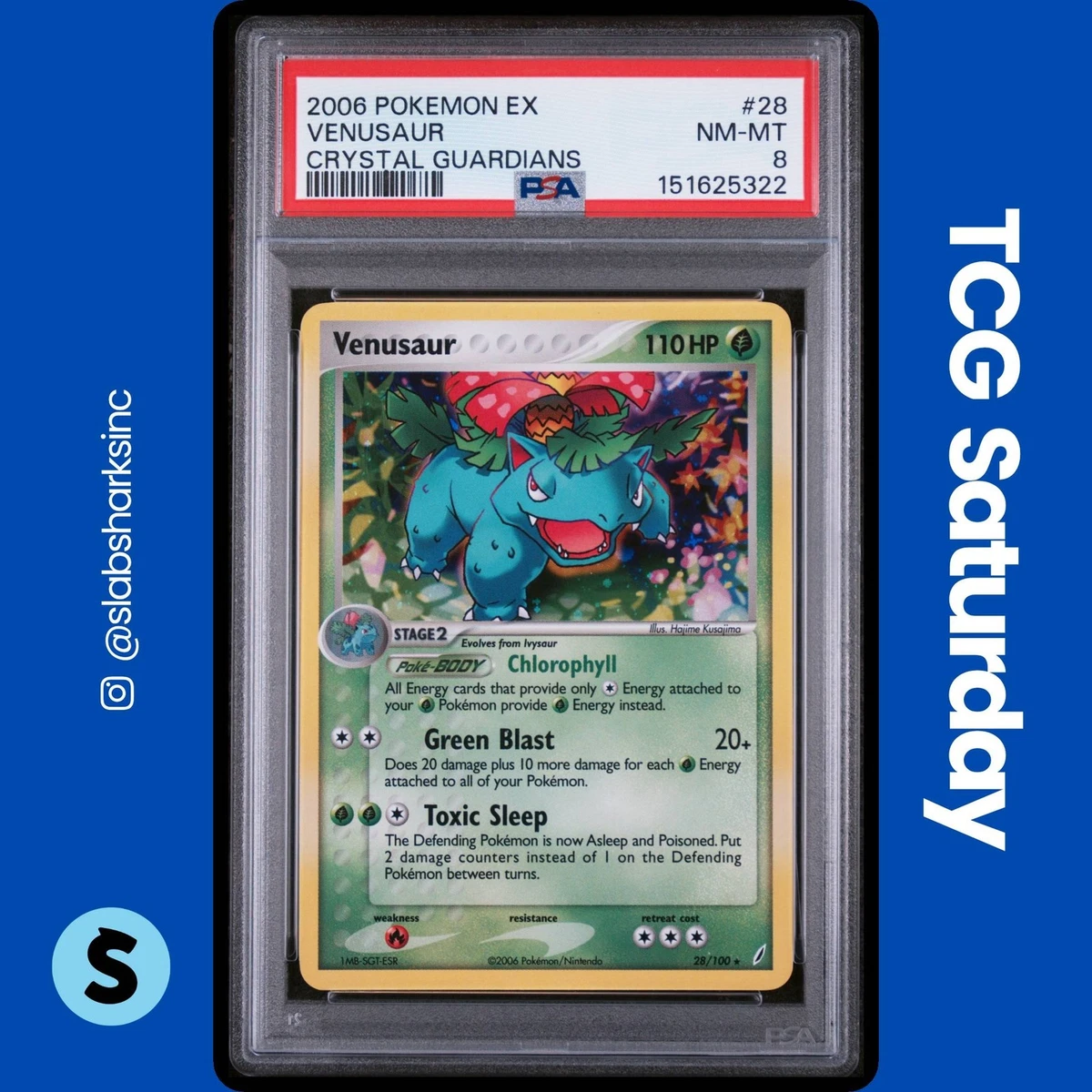 Venusaur Pokémon TCG EX Crystal Guardians Individual Collectible
