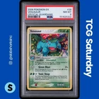 2006 POKEMON EX CRYSTAL GUARDIANS GREEN CYCLONE THEME DK #28 VENUSAUR HOLO PSA 8