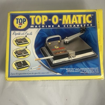 T.O.P. Top-O-Matic Cigarette Rolling Machine w/ Original Box   Manual Injector