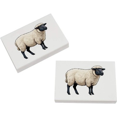 2 Radiergummis / Gummis ''Suffolk Sheep'' 45 mm (ER00055242)