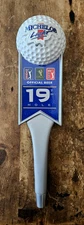 Vintage Michelob Light 19th Hole PGA Golf Ball Beer Tap Handle 12.5” Tall 