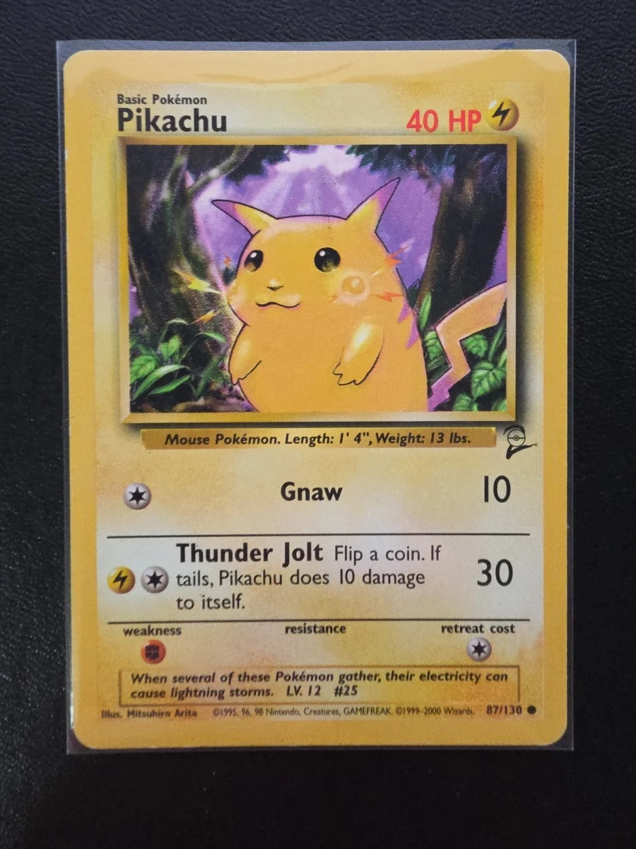 Pokémon Pikachu Pokémon TCG Base Set 2 Individual Collectible Card