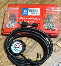 MATCO Tools Back Pressure Tester Set Gauge Mechanic Diagnostic Adapter Lot Auto