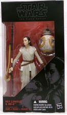 2015 Hasbro Star Wars Black Series  02 Jakku Rey & BB-8 6  Scale Figures New