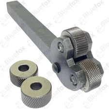 Pivot Head Lathe Knurling Tool Holder OAL 4-1/2' With Extra Knurl Pair both L/R