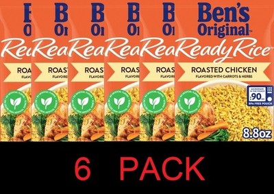 Ben's Original Ready Rice Roasted Chicken Carrots & Herbs 8.8 oz Pouch - 6 PACK