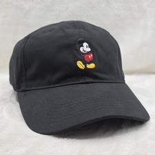 Disney Mickey Mouse Hat Cap Strap Back Adjustable Black Retro Casual Men Women