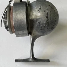 Vintage Airex Lionel Bache Brown Spinster Spinning Reel Fishing Reel As Is