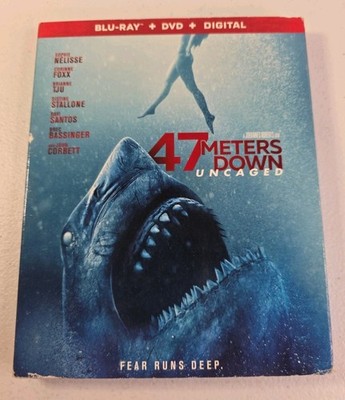 47 m Down: Uncaged (Blu-ray, 2019) Slipcover Brand New 