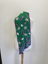 H81# Emanuel Ungaro Vintage Silk Scarf Green ...