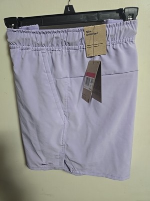NWT-2026-Men's Nike Dri-Fit UNLIMITED VERSATILE DV9336-Shorts 5 PURPLE LG